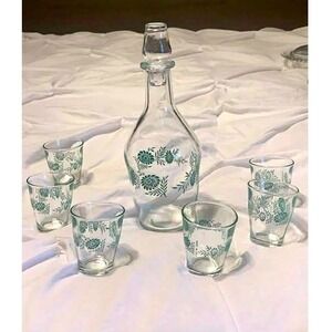 Vintage Italian Mid-Century Decanter Set by Stampi Francolini – 1950's